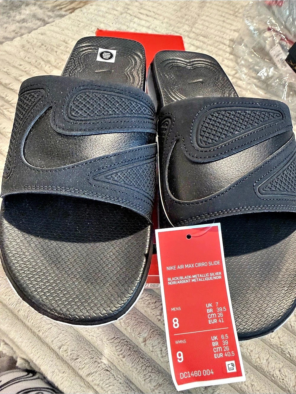 Nike Air Max Cirro Slide Slides Black US 8